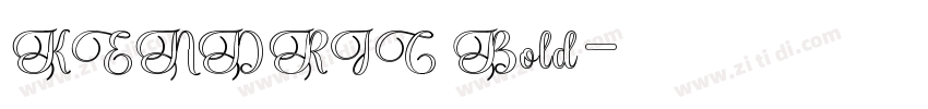 KENDRIC Bold字体转换